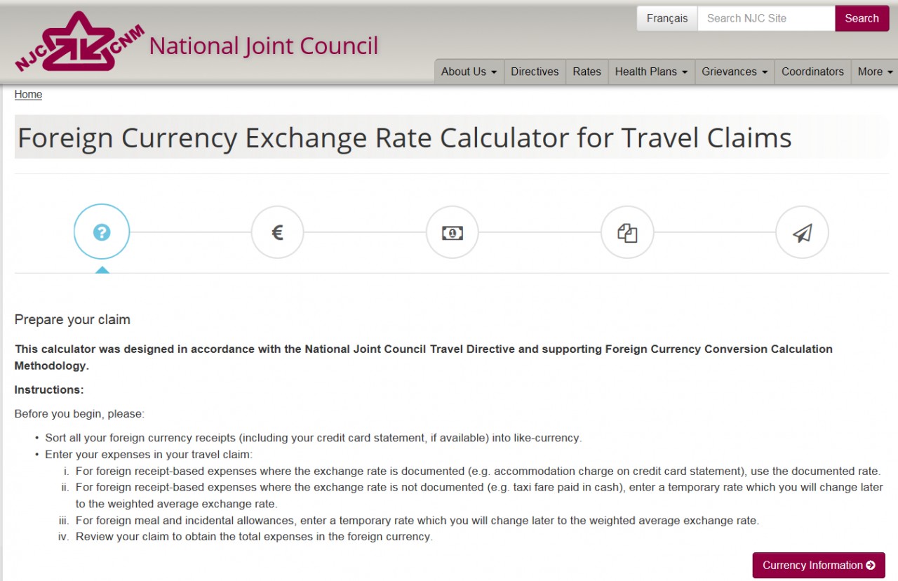 Foreign Currency Exchange Rate Calculator screenshot - Page 1 of 5