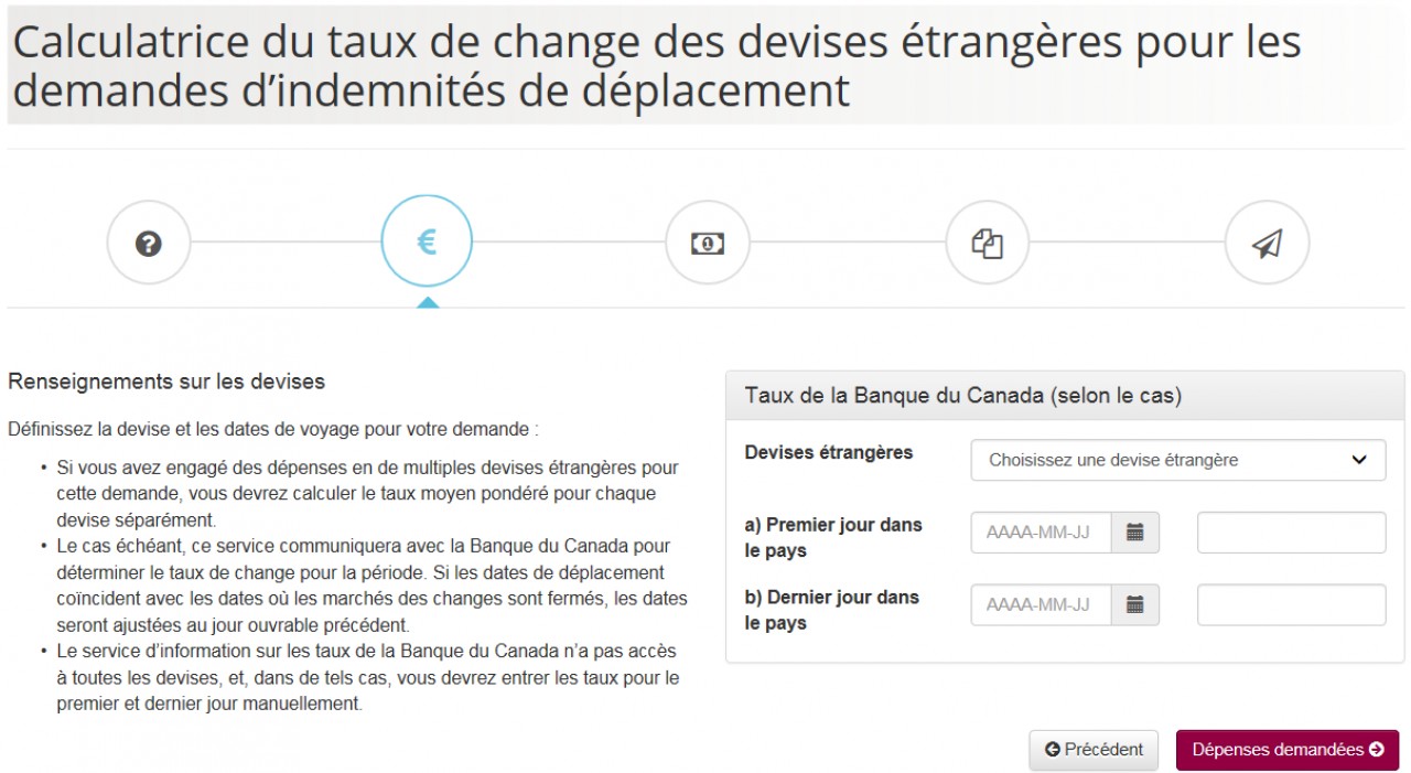 Calculatrice du taux de change des devises étrangères – Page 2 - Renseignements sur les devises